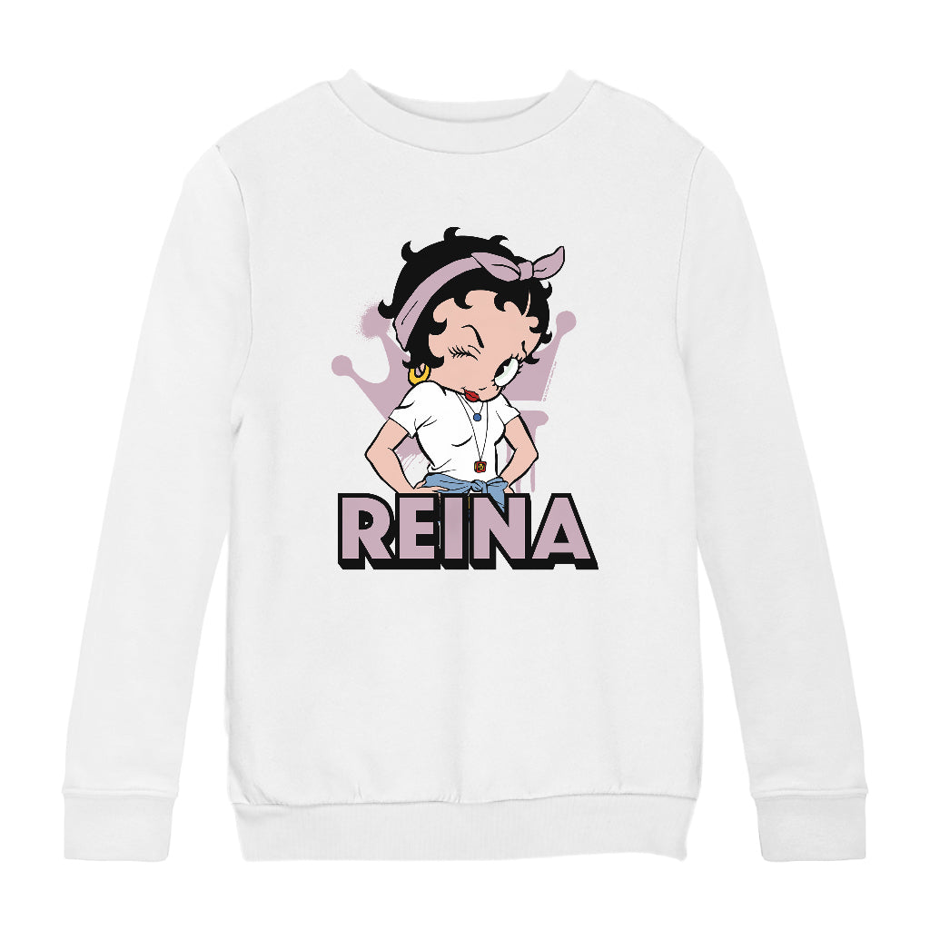 Betty Boop Reina Hair Tie Kids Sweatshirt
