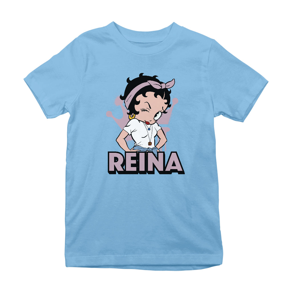 Betty Boop Reina Hair Tie Kids T-Shirt