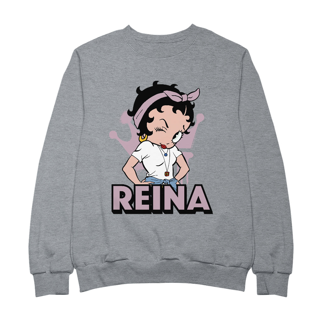 Betty Boop Reina Hair Tie Men's Sweatshirt