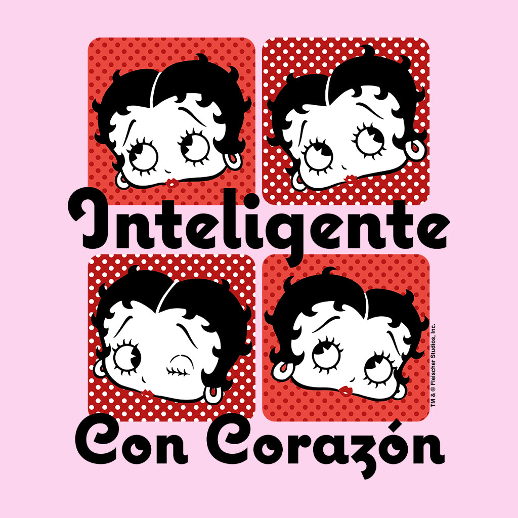 Betty Boop Inteligente Con Corazon Men's Hooded Sweatshirt