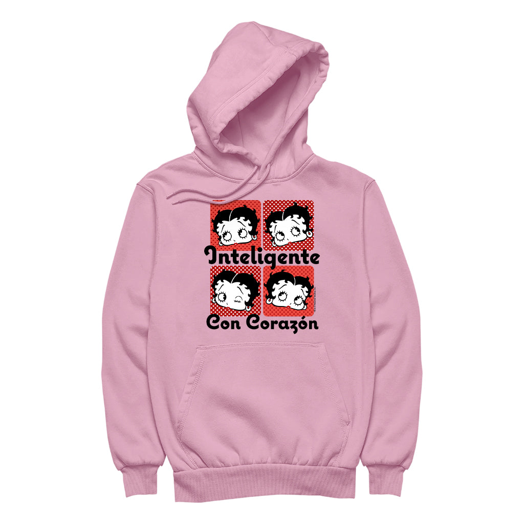 Betty Boop Inteligente Con Corazon Men's Hooded Sweatshirt