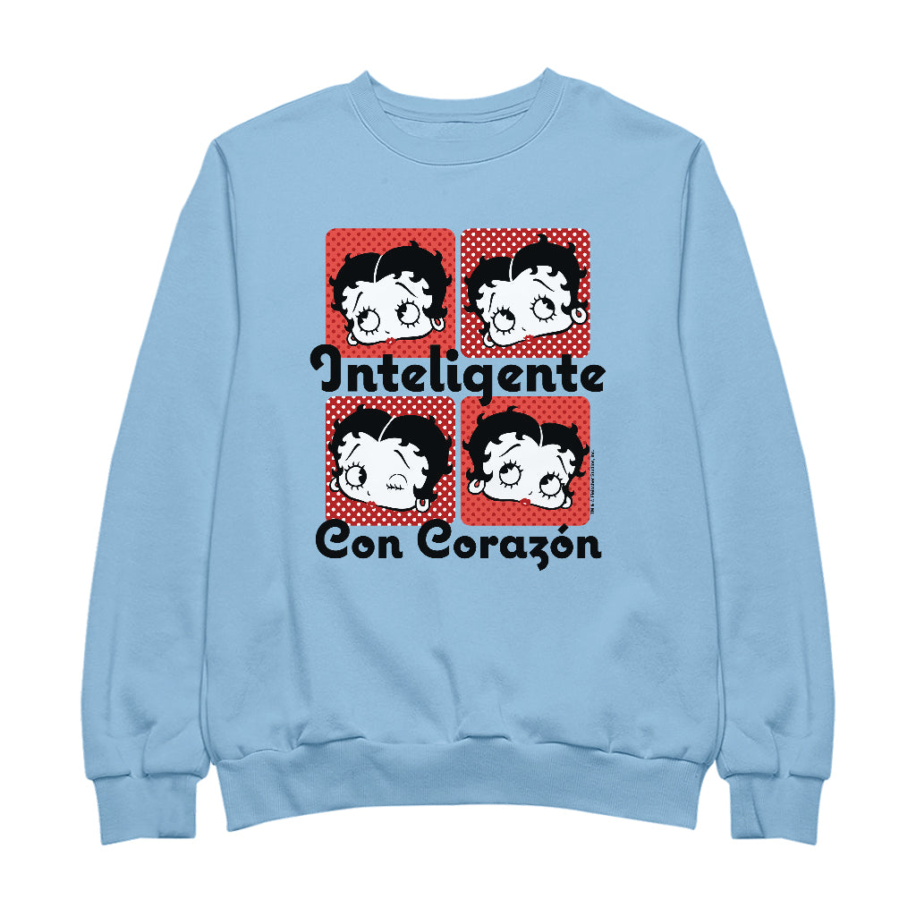 Betty Boop Inteligente Con Corazon Men's Sweatshirt