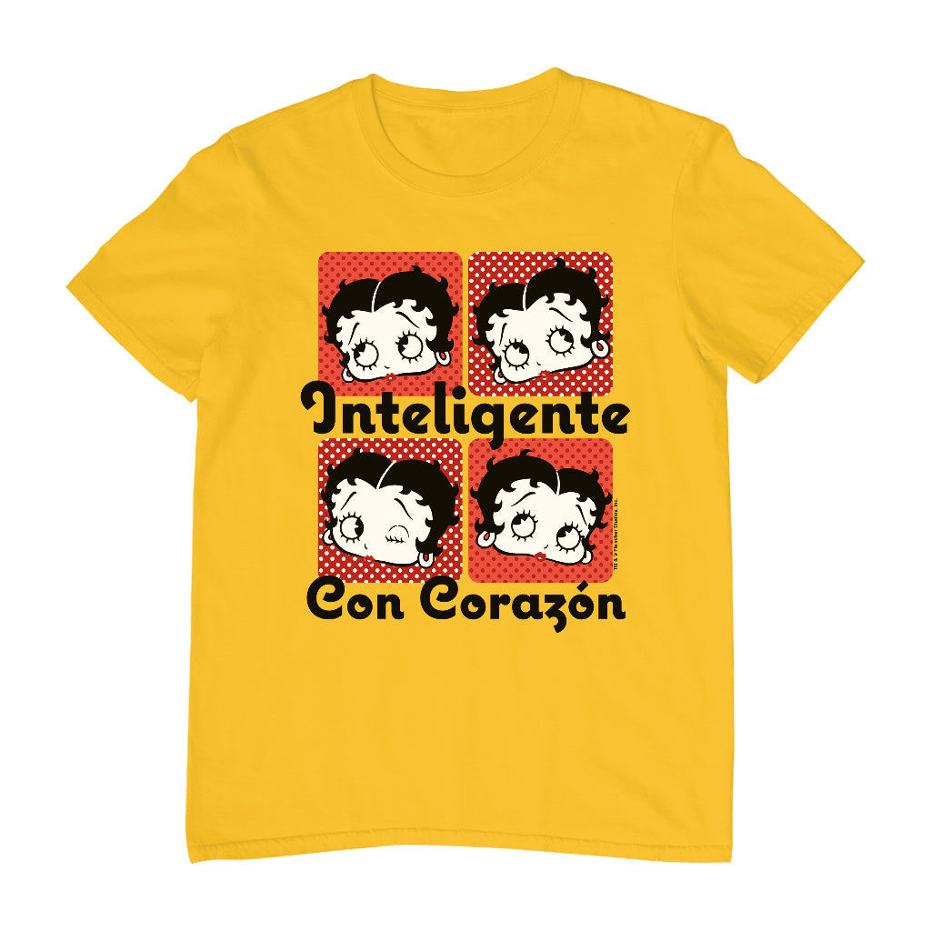 Betty Boop Inteligente Con Corazon Men's T-Shirt