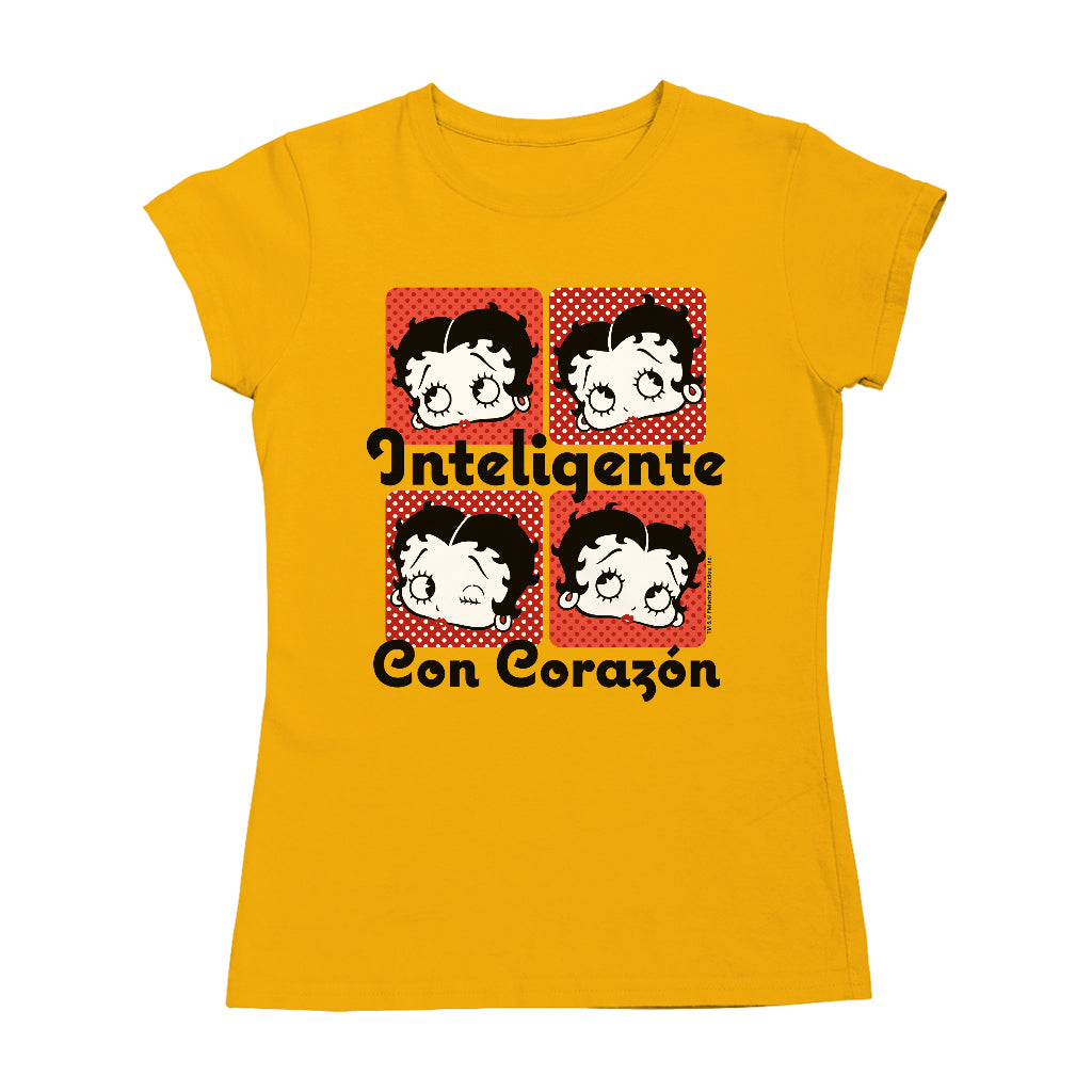 Betty Boop Inteligente Con Corazon Women's T-Shirt