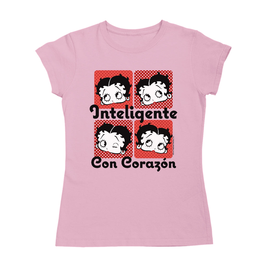 Betty Boop Inteligente Con Corazon Women's T-Shirt