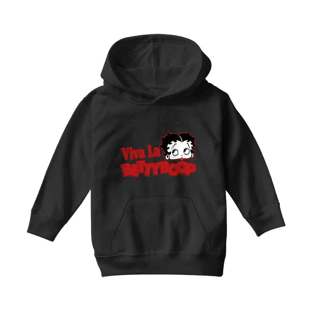 Betty Boop Viva La Betty Boop Kids Hooded Sweatshirt