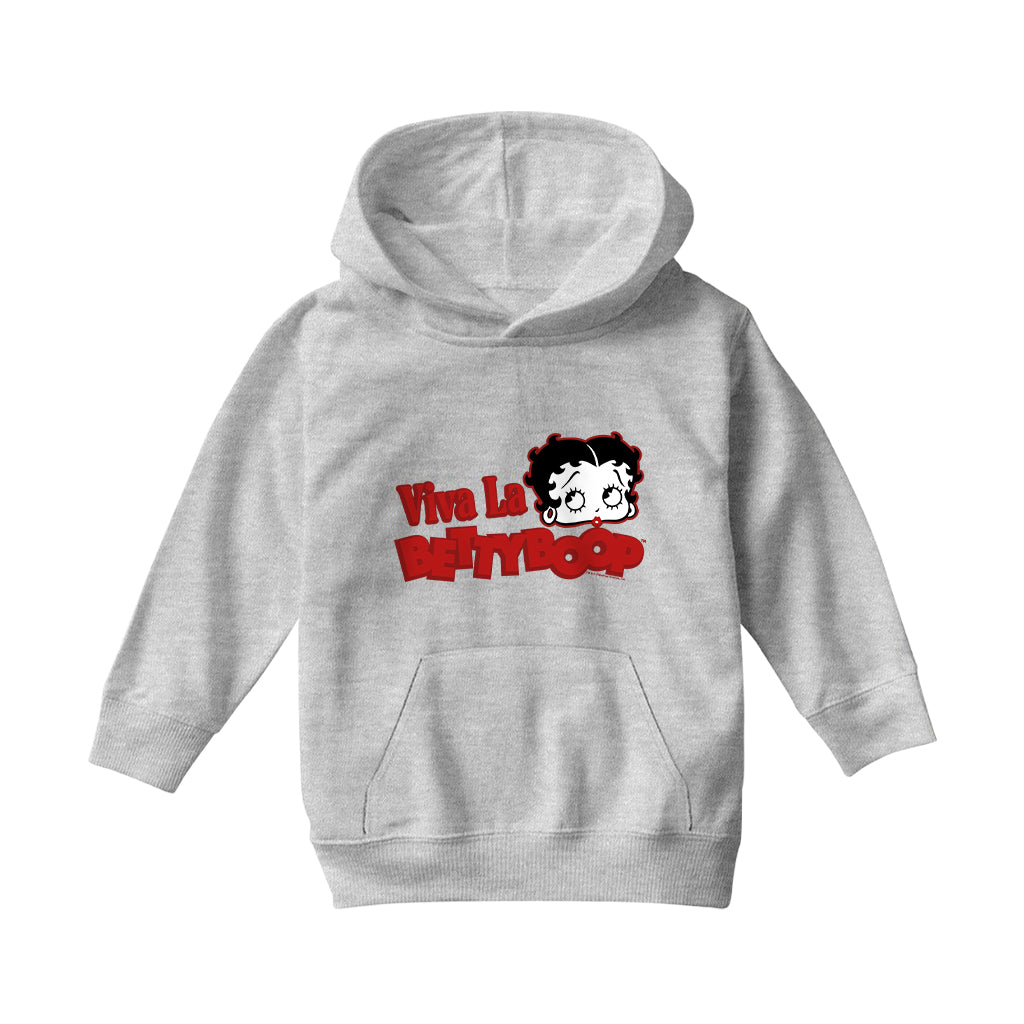 Betty Boop Viva La Betty Boop Kids Hooded Sweatshirt