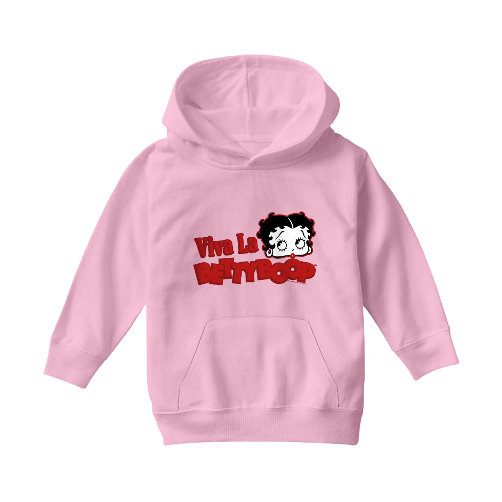 Betty Boop Viva La Betty Boop Kids Hooded Sweatshirt