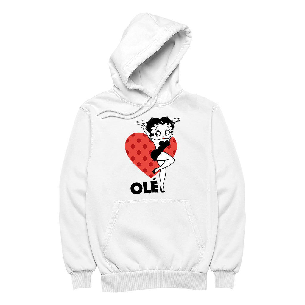 Betty Boop Ole Heart Pose Men's Hooded Sweatshirt