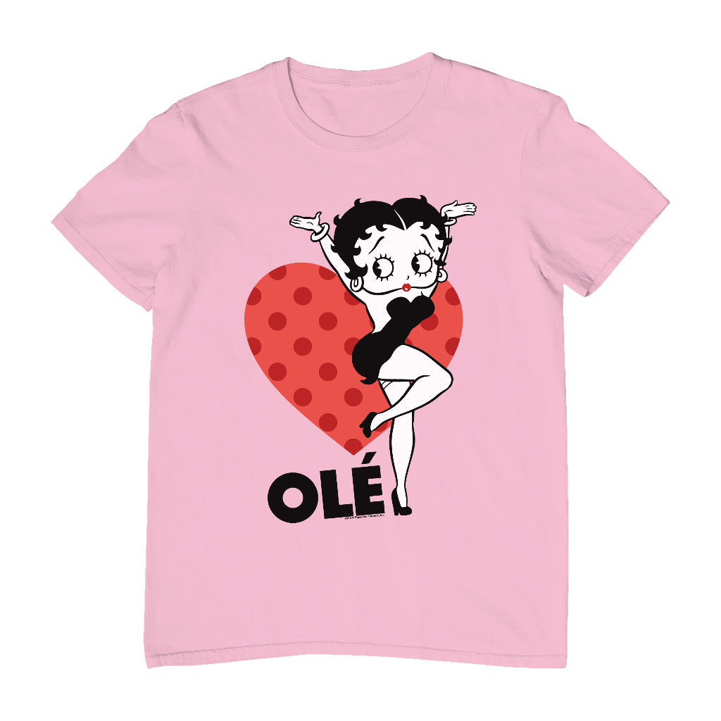 Betty Boop Ole Heart Pose Men's T-Shirt