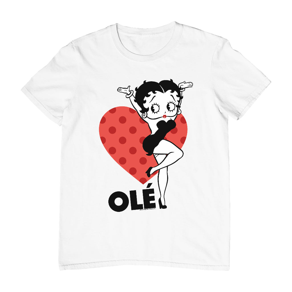 Betty Boop Ole Heart Pose Men's T-Shirt