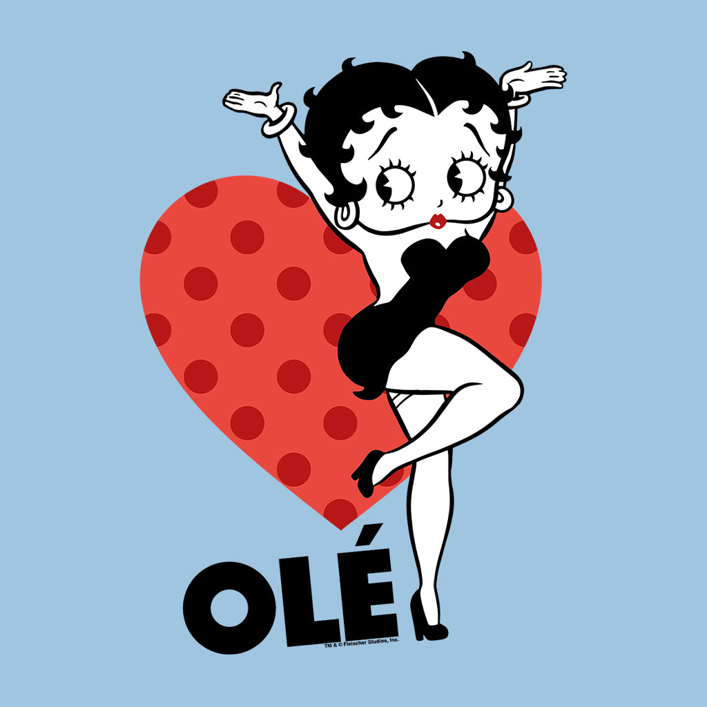 Betty Boop Ole Heart Pose Men's Sweatshirt