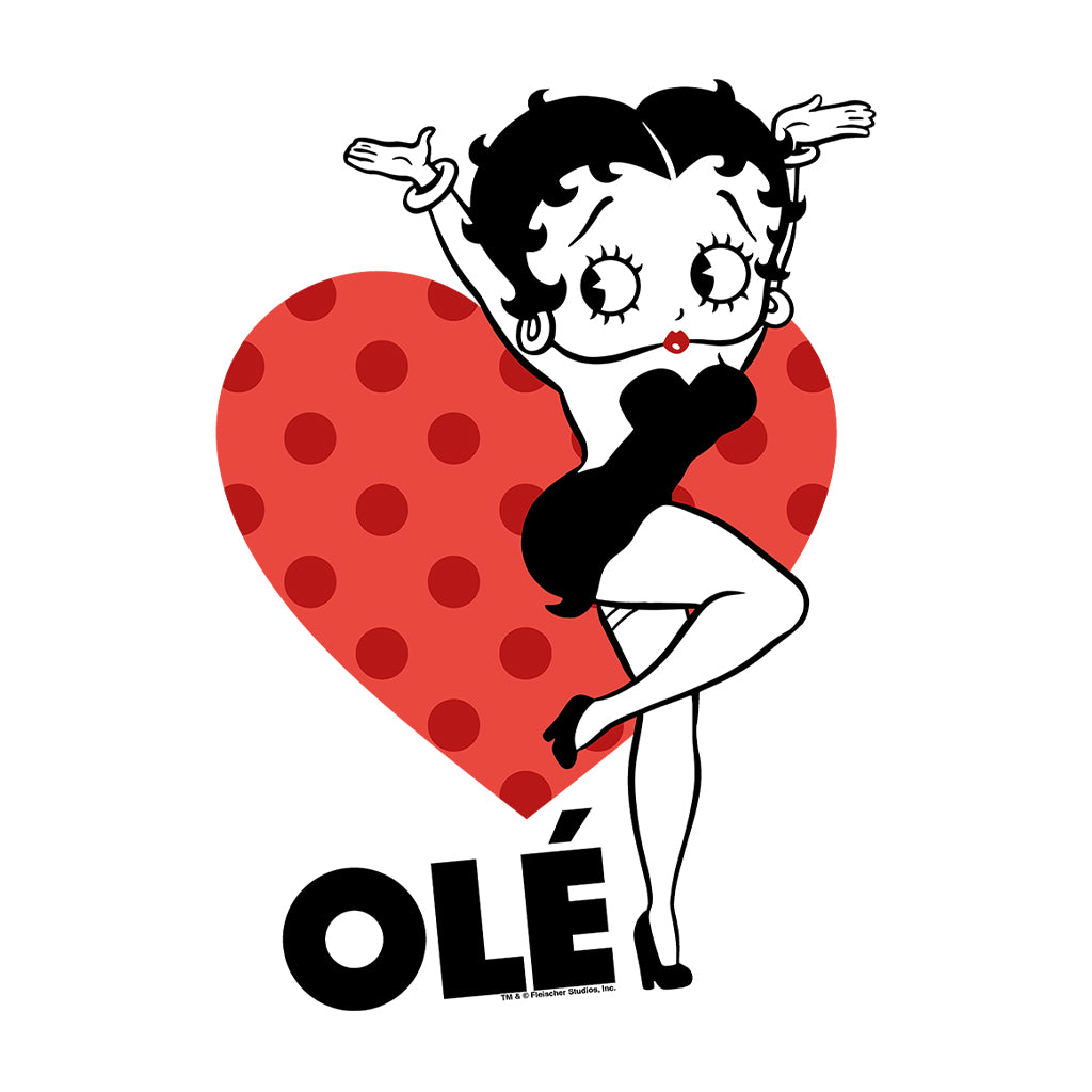 Betty Boop Ole Heart Pose Men's Hooded Sweatshirt