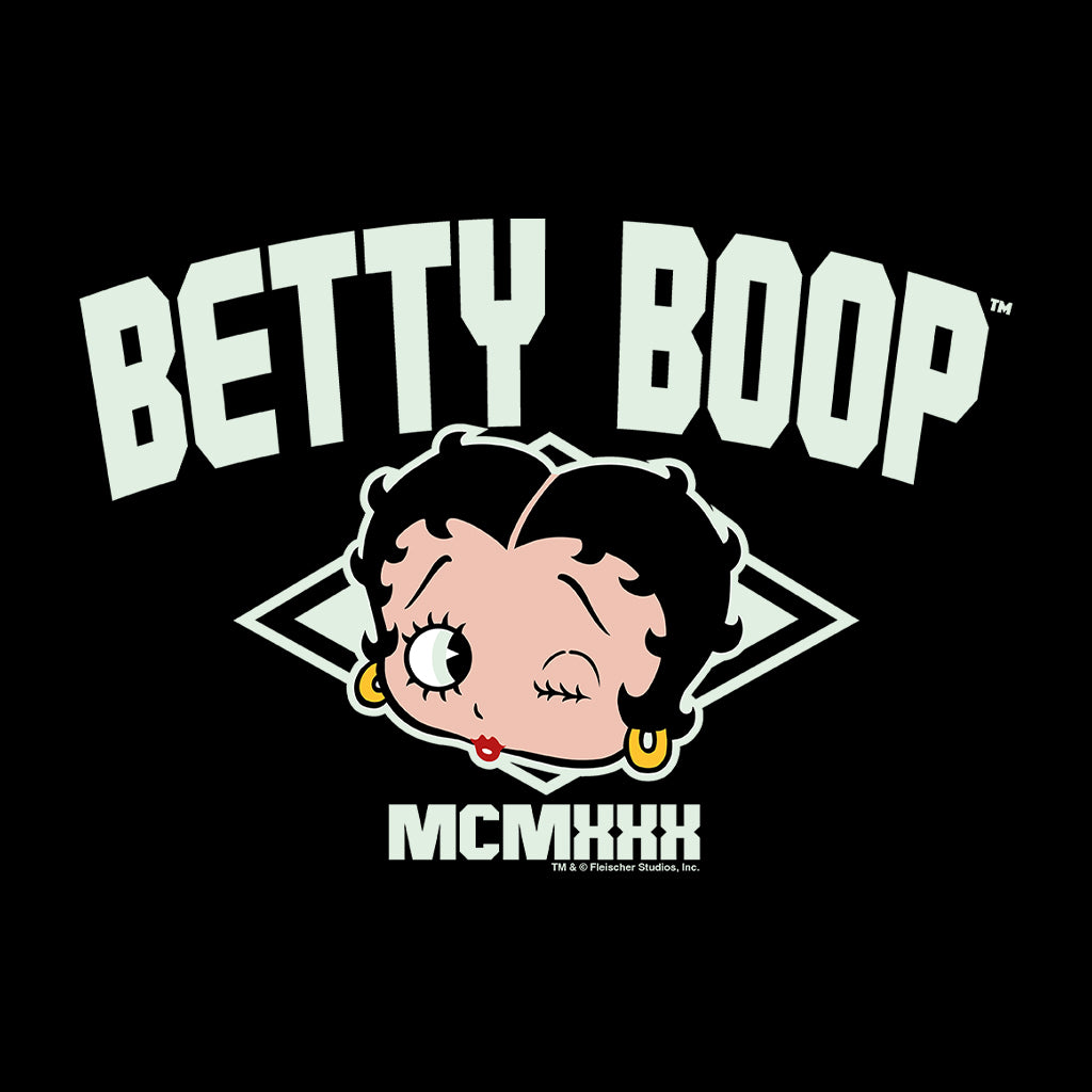 Betty Boop MCMXXX Varsity Style Men's Hooded Sweatshirt