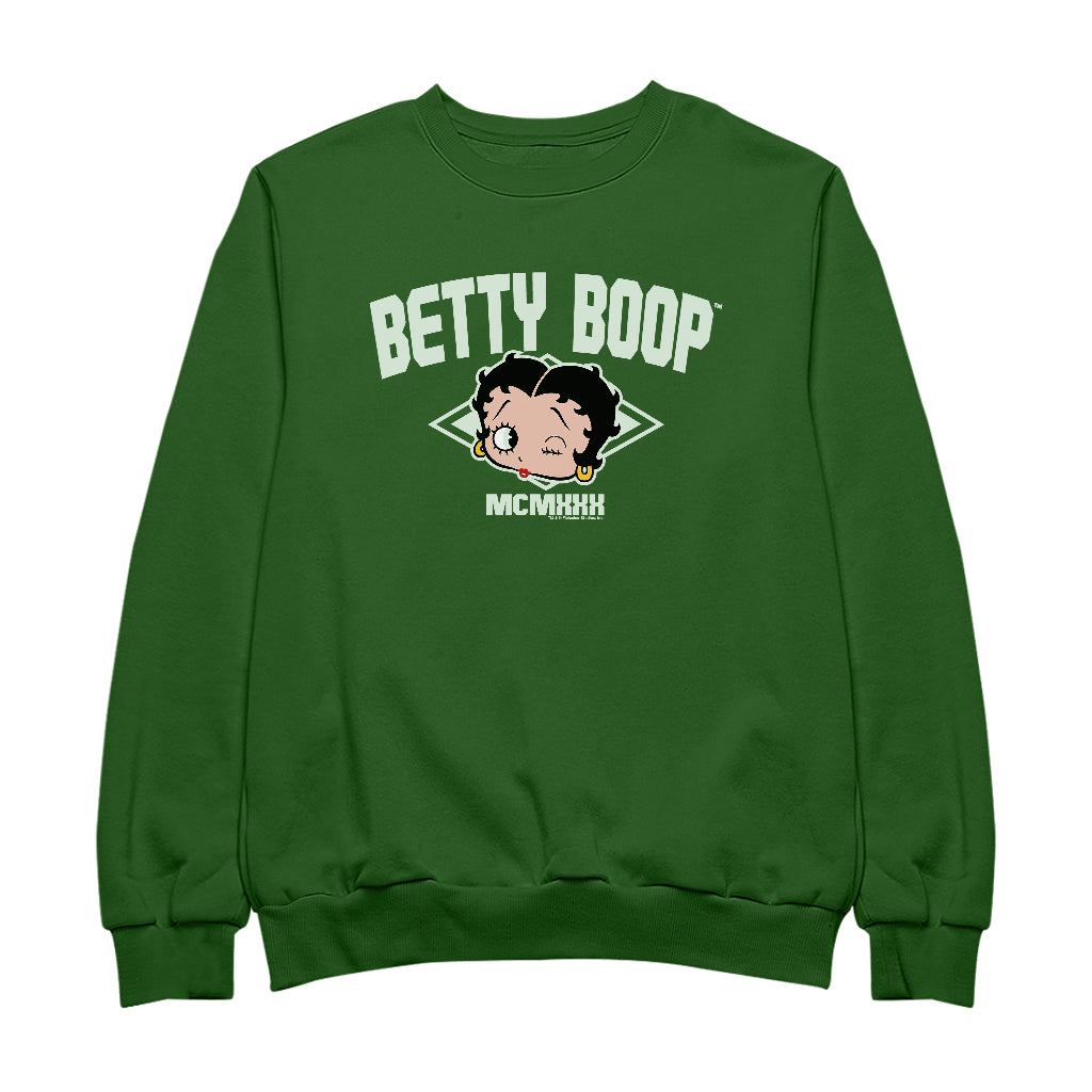 Betty Boop MCMXXX Varsity Style Men's Sweatshirt