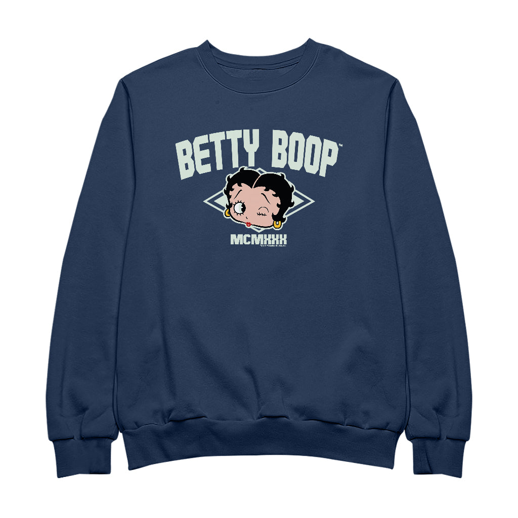 Betty Boop MCMXXX Varsity Style Men's Sweatshirt