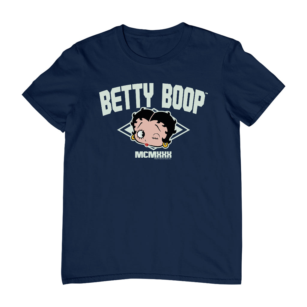 Betty Boop MCMXXX Varsity Style Men's T-Shirt