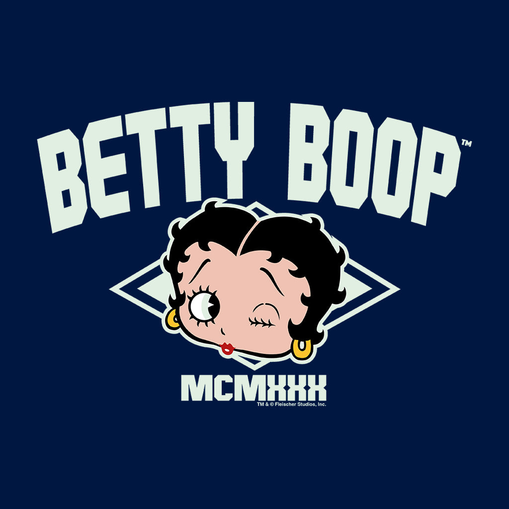 Betty Boop MCMXXX Varsity Style Men's Hooded Sweatshirt