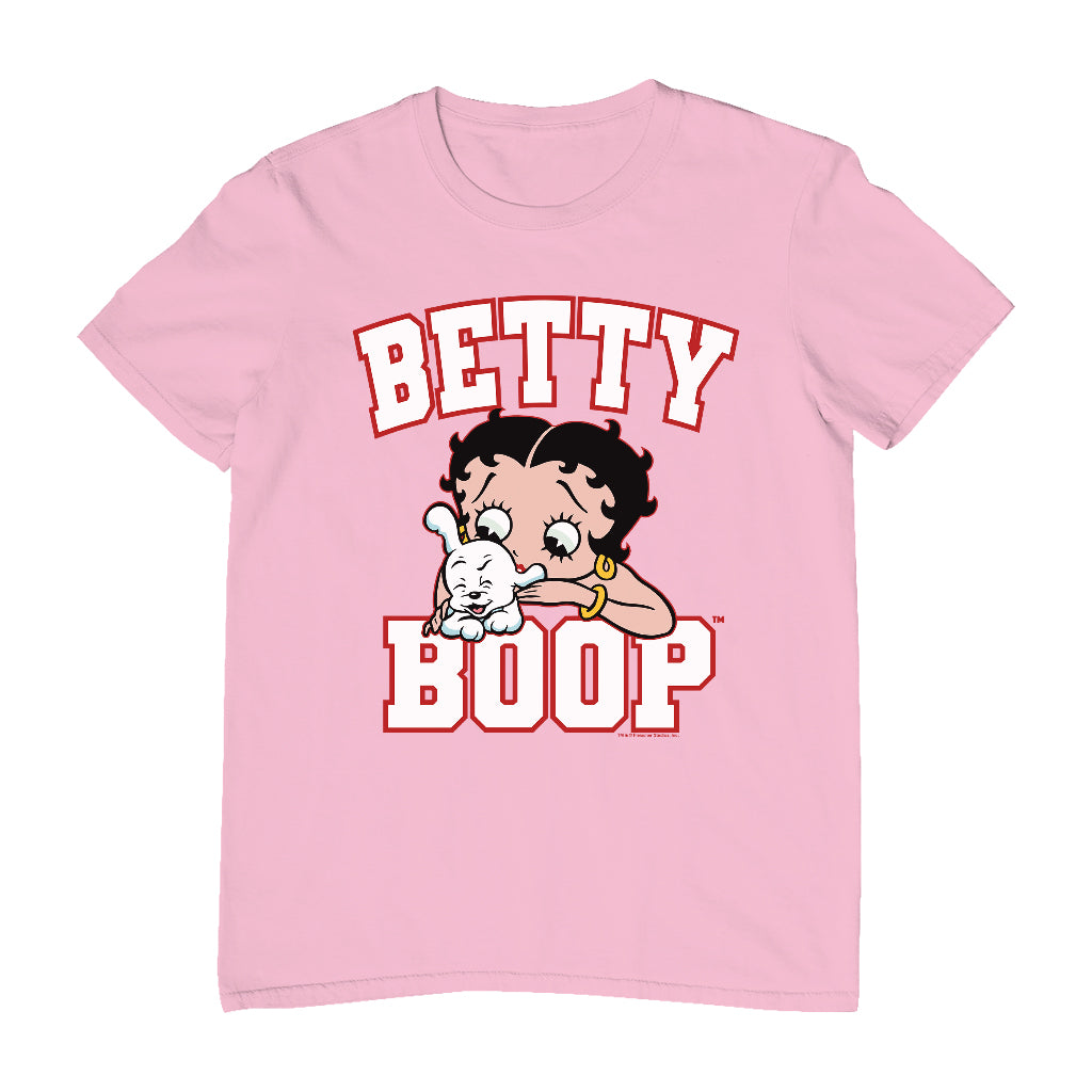 Betty Boop Big Font With Pudgy Men's T-Shirt