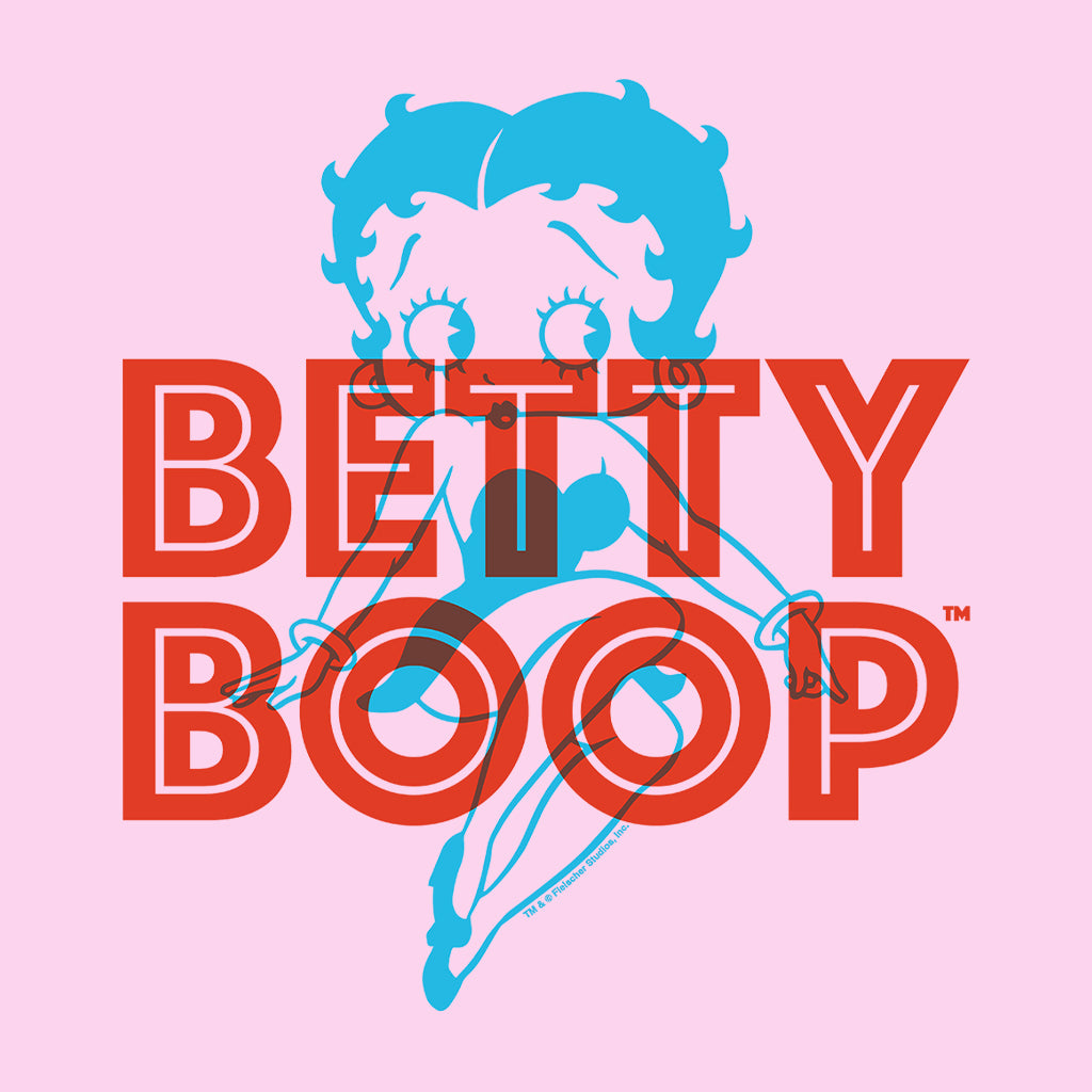 Betty Boop Red And Blue Sitting Pose Men's Sweatshirt