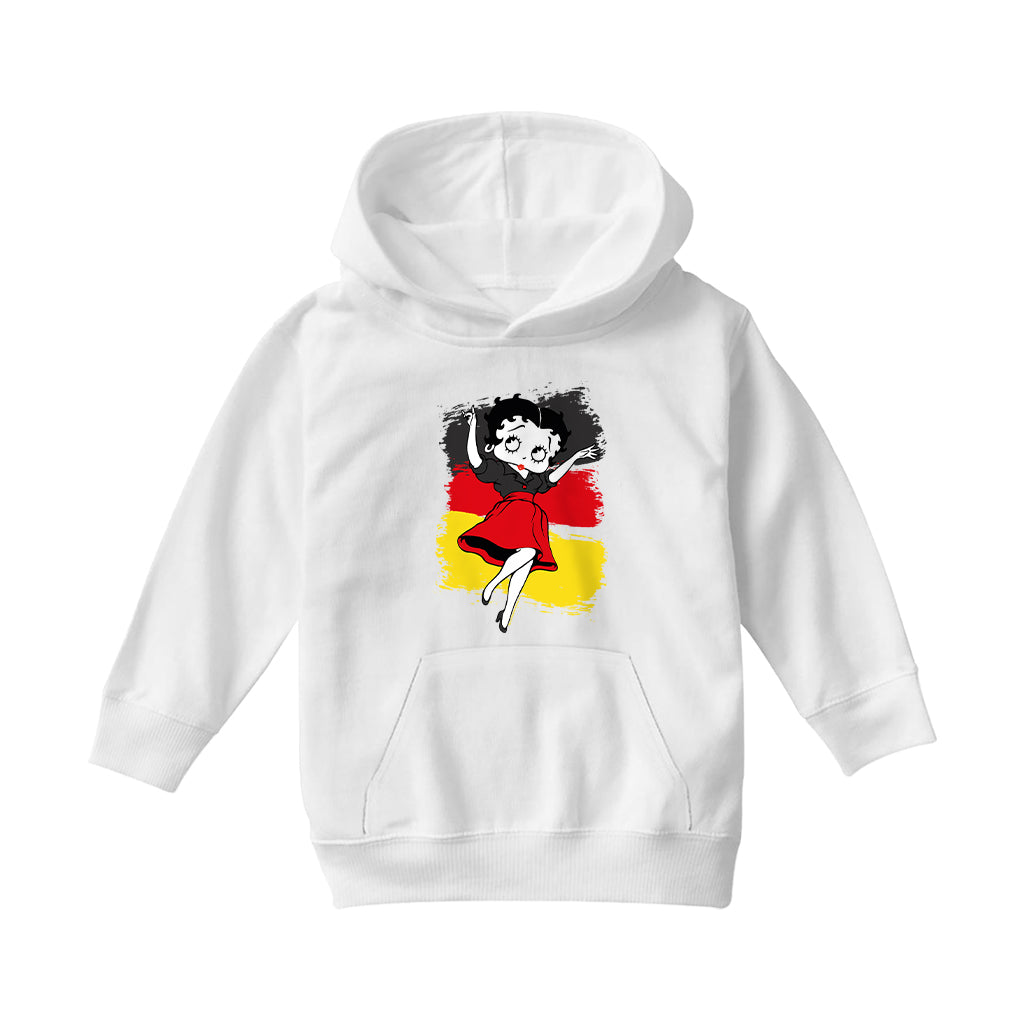 Betty Boop Germany Flag Dress Kids Hooded Sweatshirt
