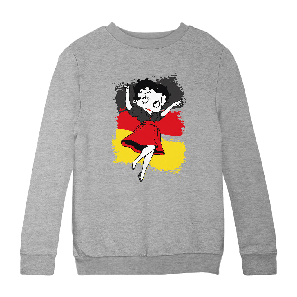 Betty Boop Germany Flag Dress Kids Sweatshirt