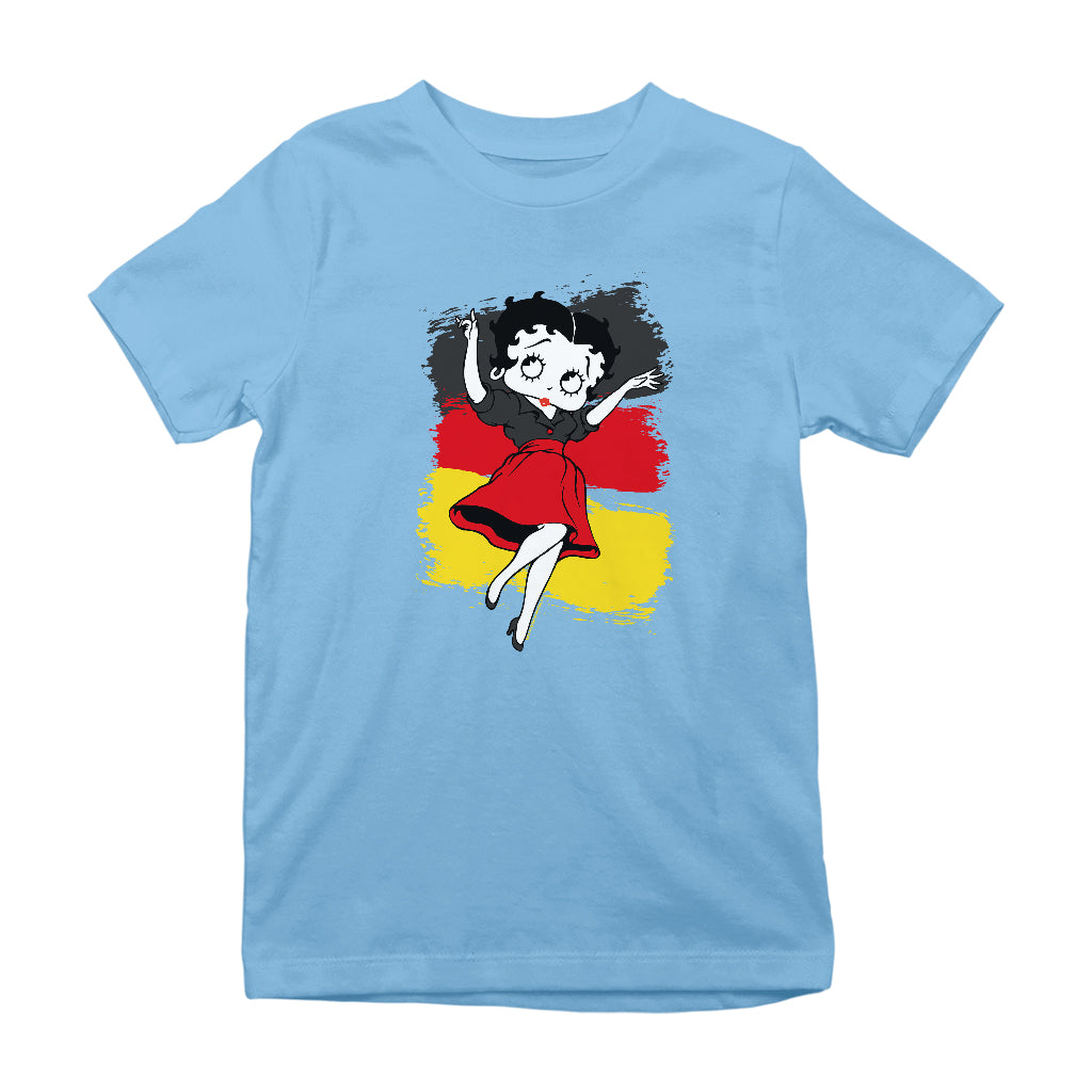 Betty Boop Germany Flag Dress Kids T-Shirt