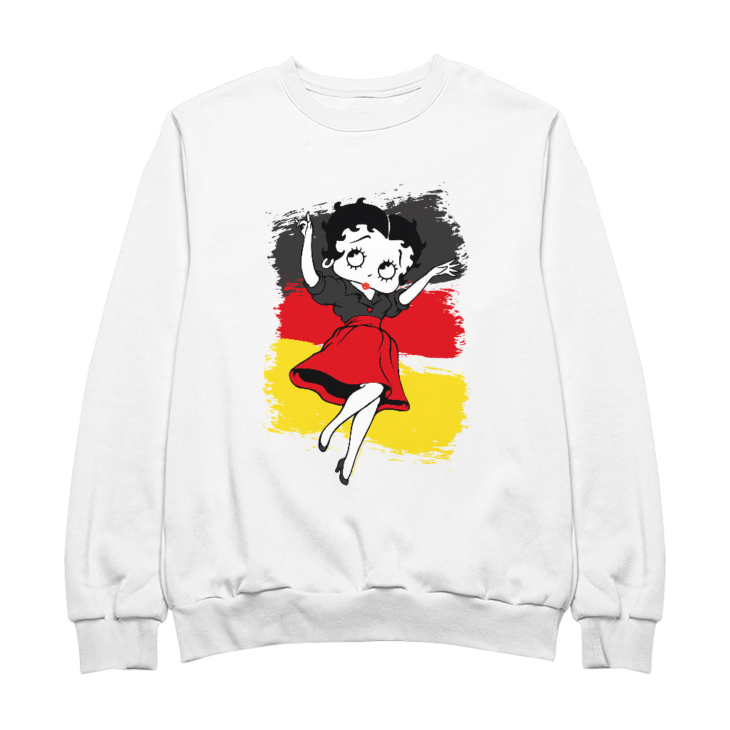 Betty Boop Germany Flag Dress Men's Sweatshirt