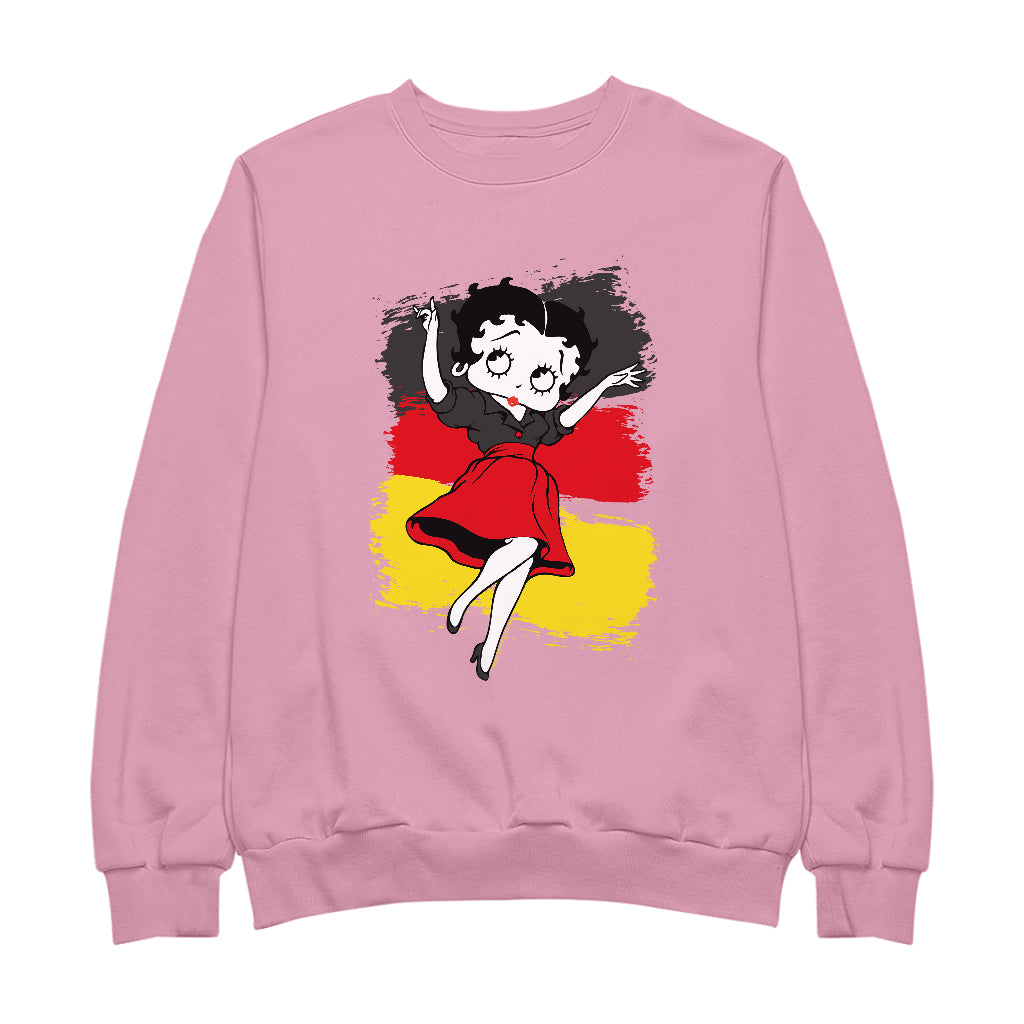 Betty Boop Germany Flag Dress Women's Sweatshirt