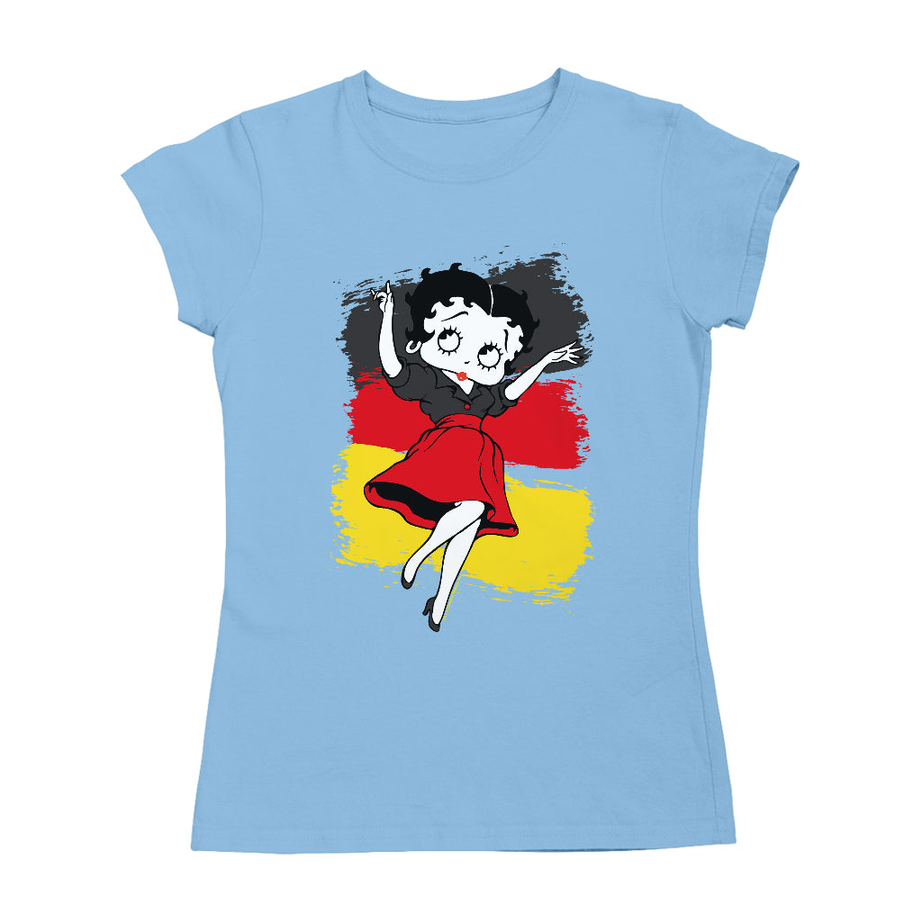 Betty Boop Germany Flag Dress Women's T-Shirt