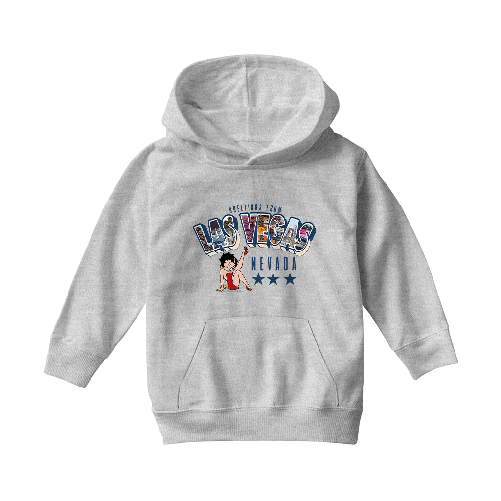 Betty Boop Las Vegas Nevada Kids Hooded Sweatshirt