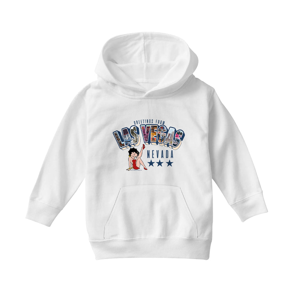 Betty Boop Las Vegas Nevada Kids Hooded Sweatshirt