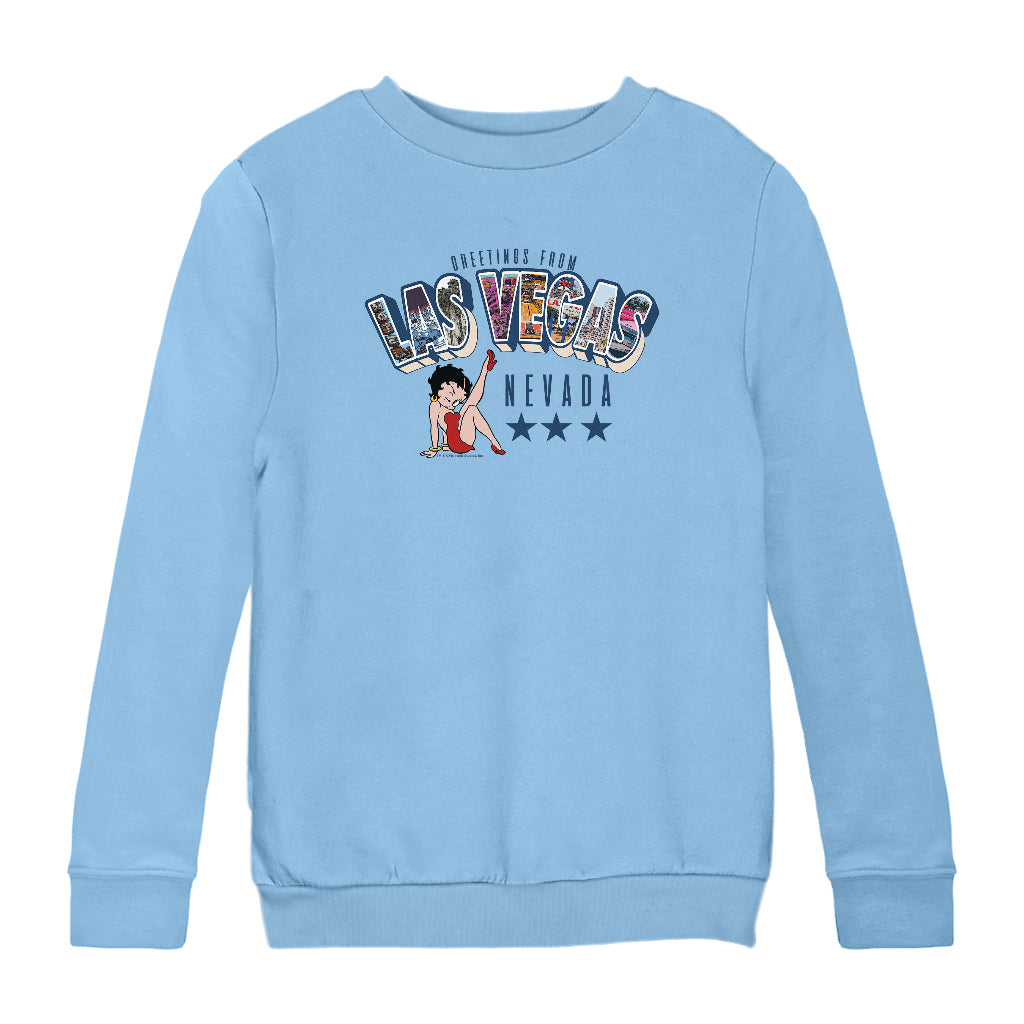 Betty Boop Las Vegas Nevada Kids Sweatshirt