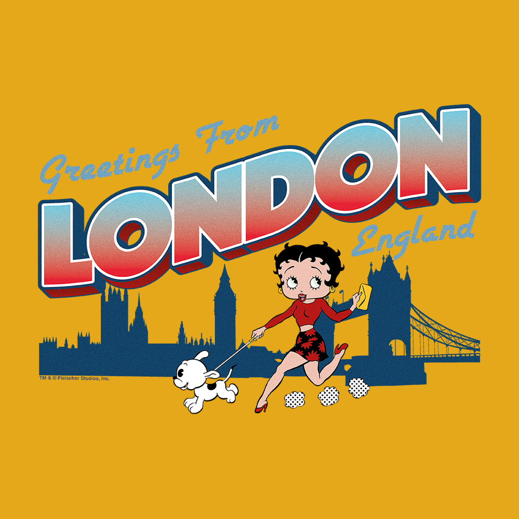 Betty Boop London England Women's Hooded Sweatshirt