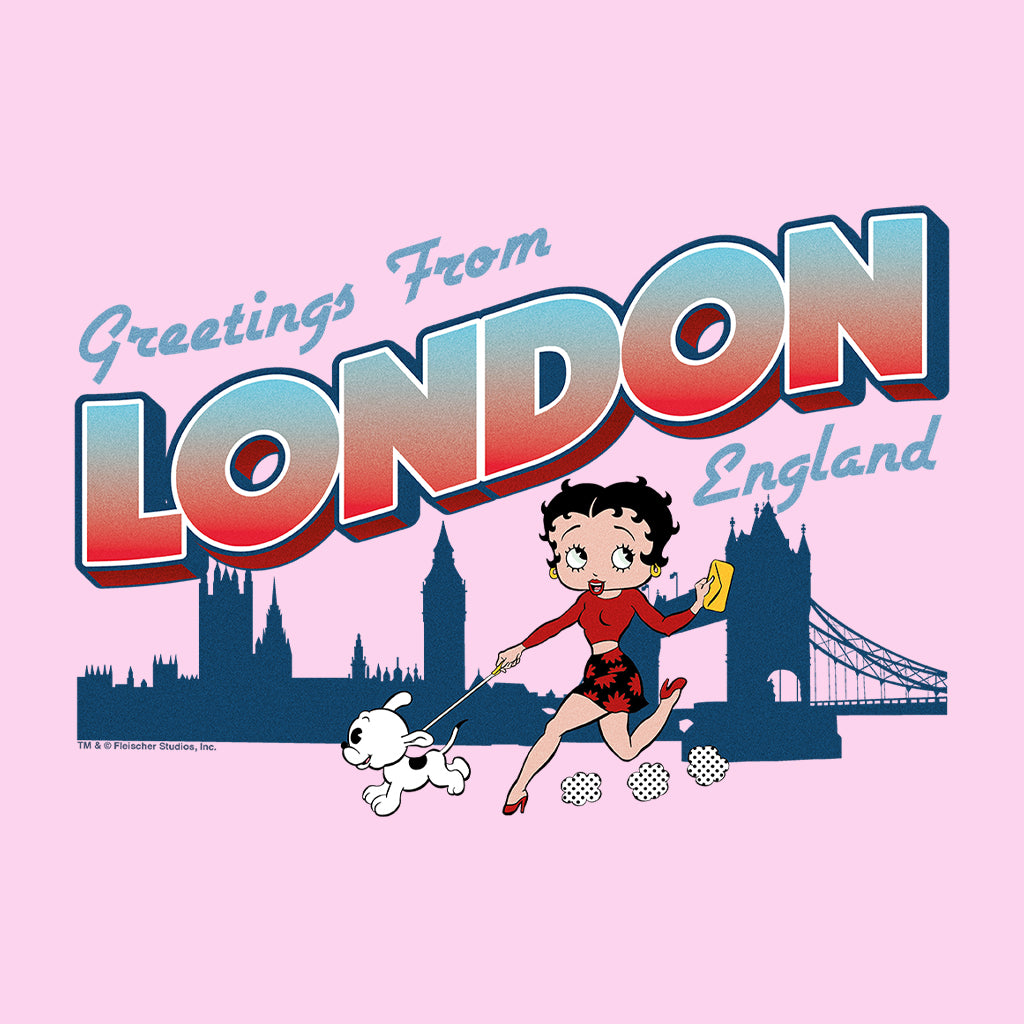 Betty Boop London England Women's Hooded Sweatshirt