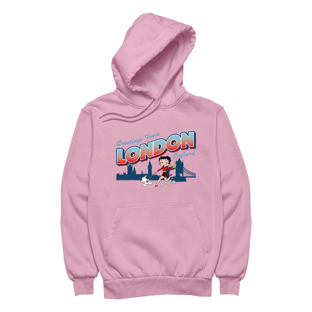 Betty Boop London England Men's Hooded Sweatshirt