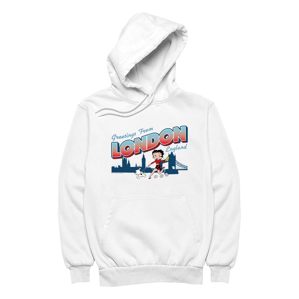 Betty Boop London England Men's Hooded Sweatshirt