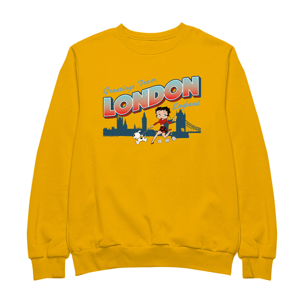 Betty Boop London England Men's Sweatshirt
