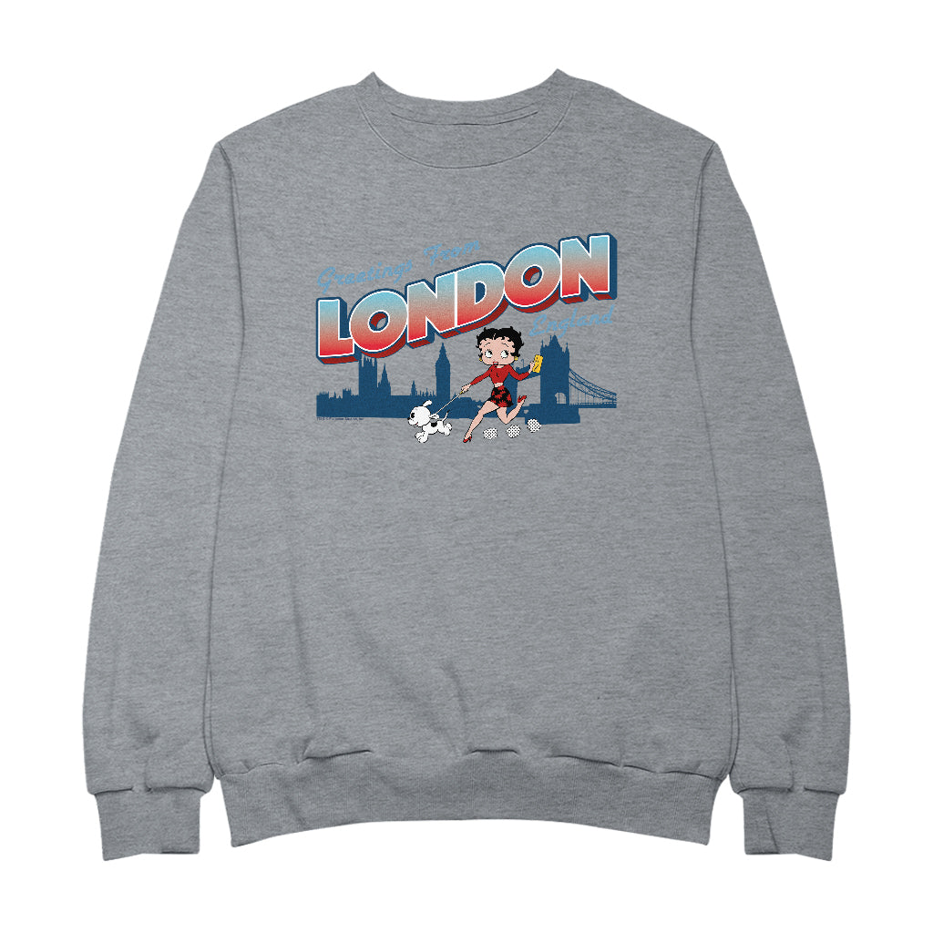 Betty Boop London England Men's Sweatshirt