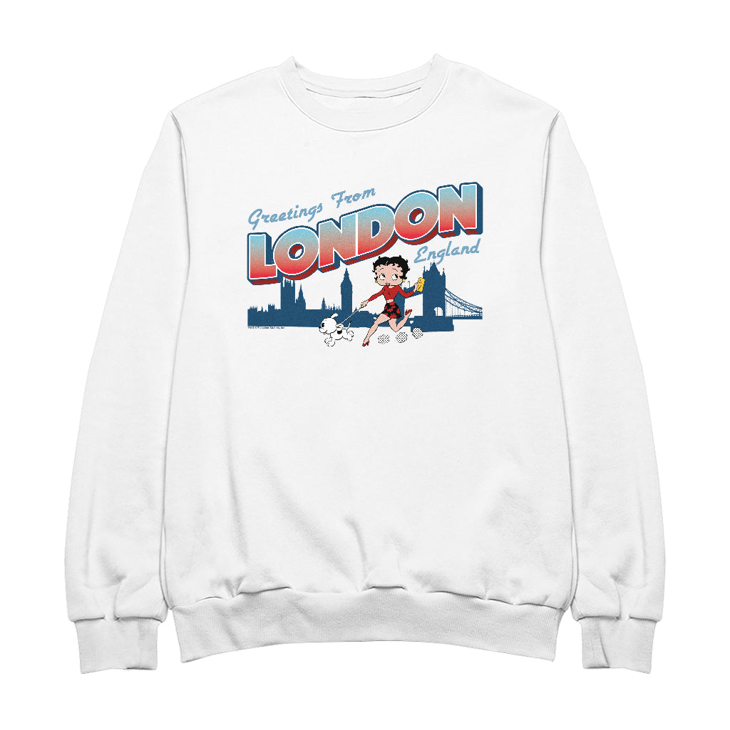 Betty Boop London England Men's Sweatshirt