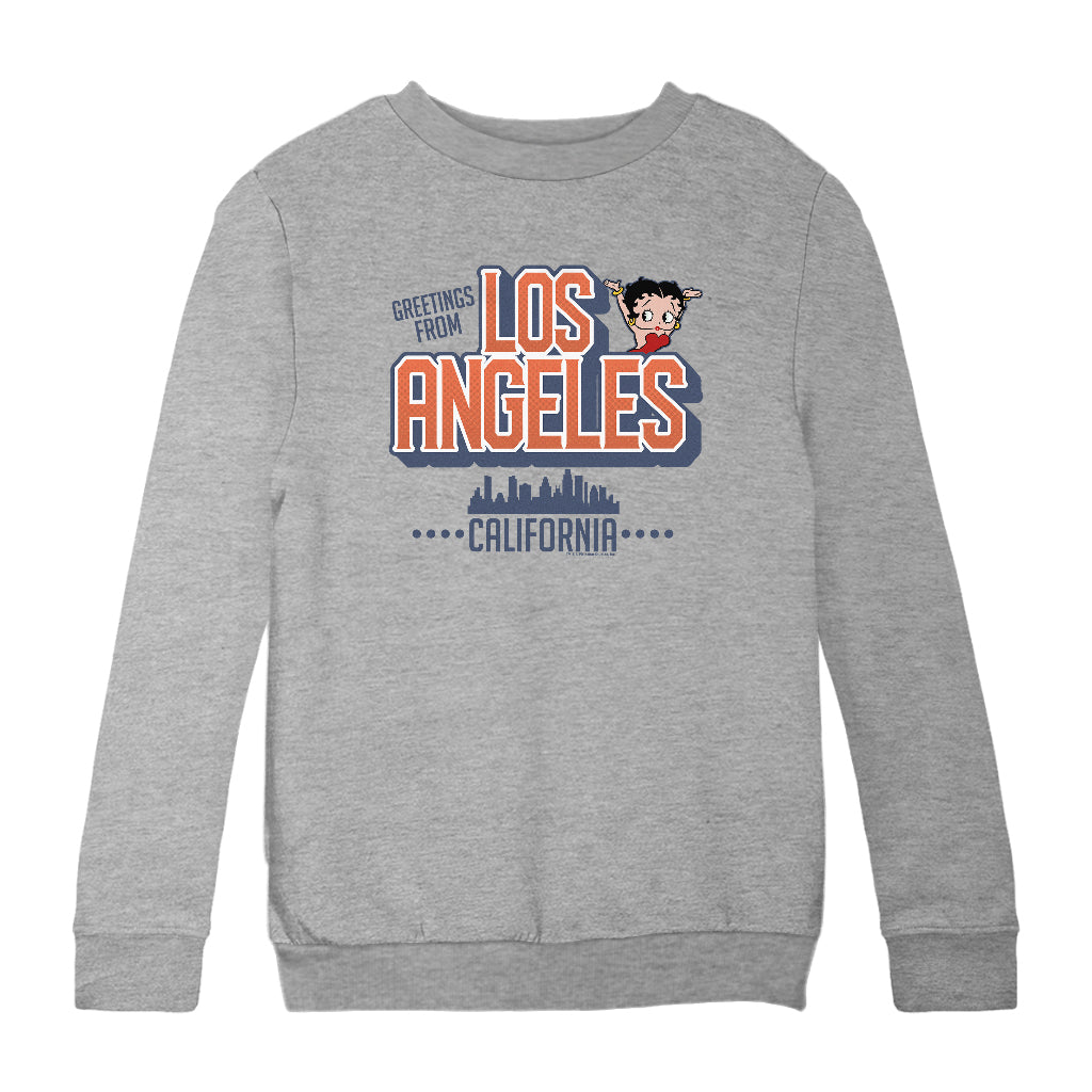 Betty Boop Los Angeles California Kids Sweatshirt