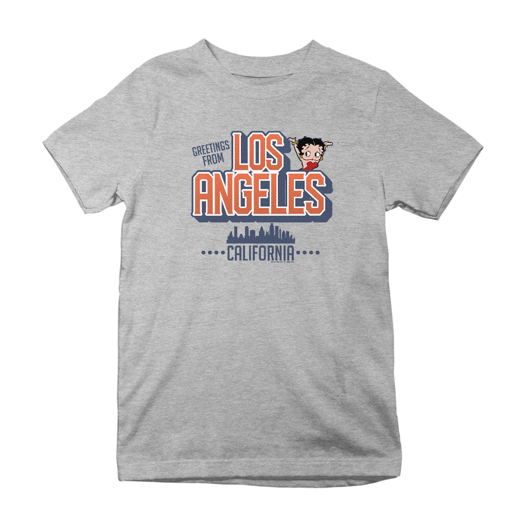 Betty Boop Los Angeles California Kids T-Shirt