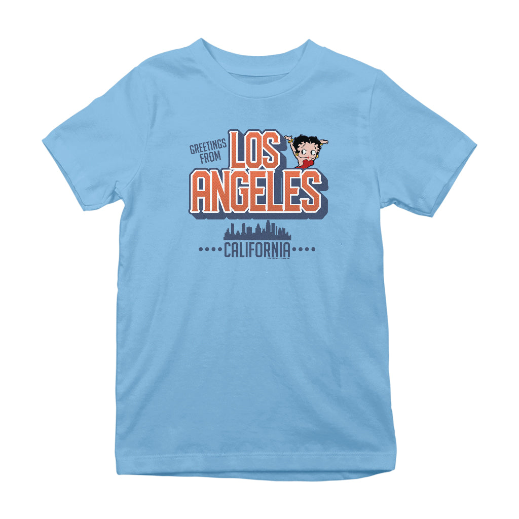 Betty Boop Los Angeles California Kids T-Shirt