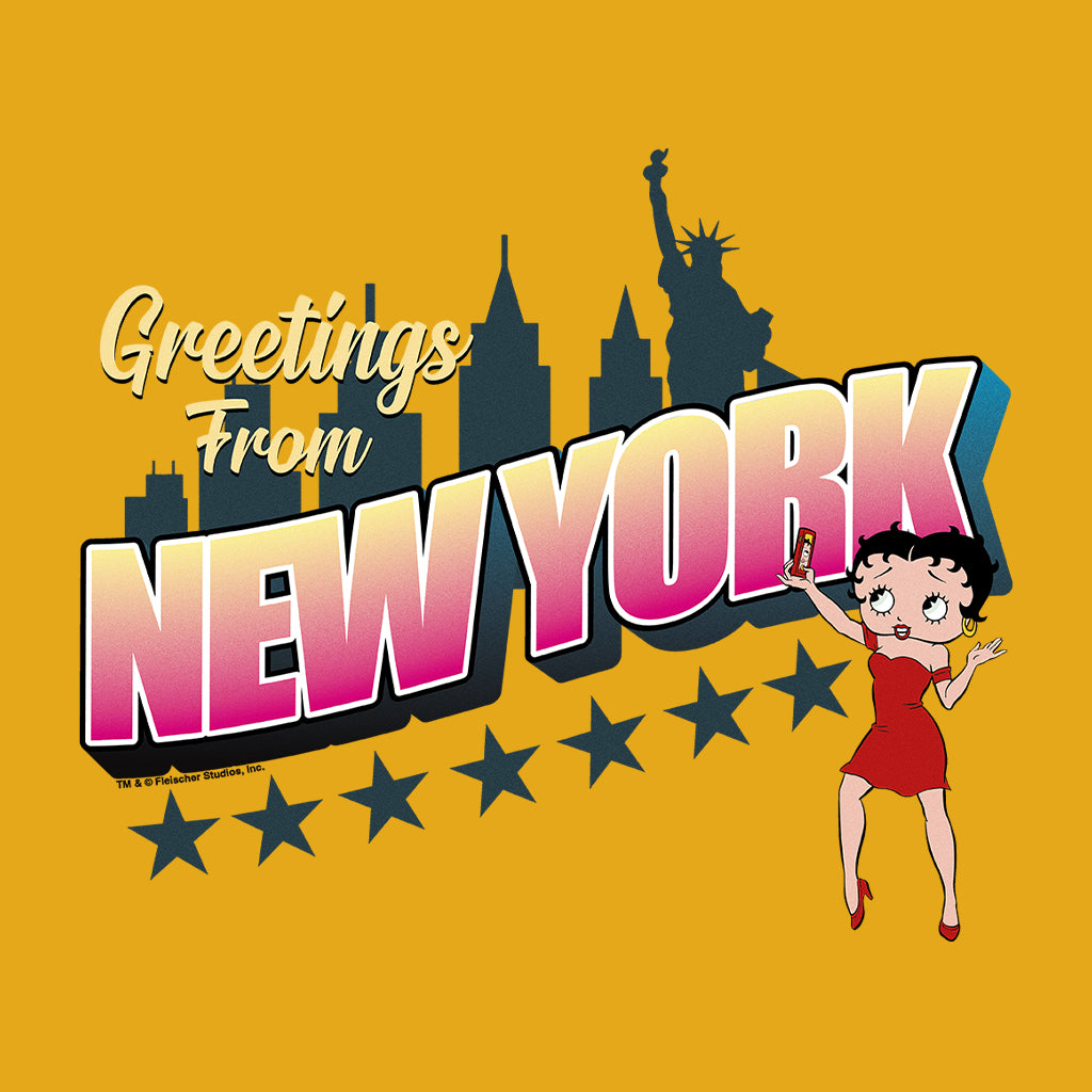 Betty Boop Greetings From New York Men's T-Shirt