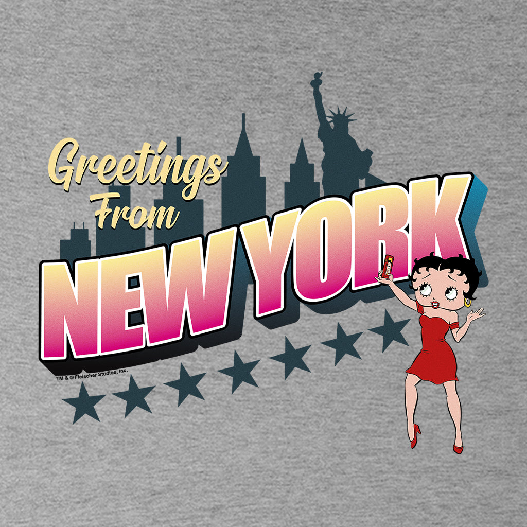 Betty Boop Greetings From New York Men's T-Shirt