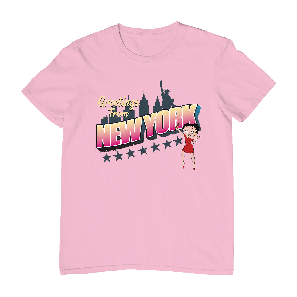 Betty Boop Greetings From New York Men's T-Shirt