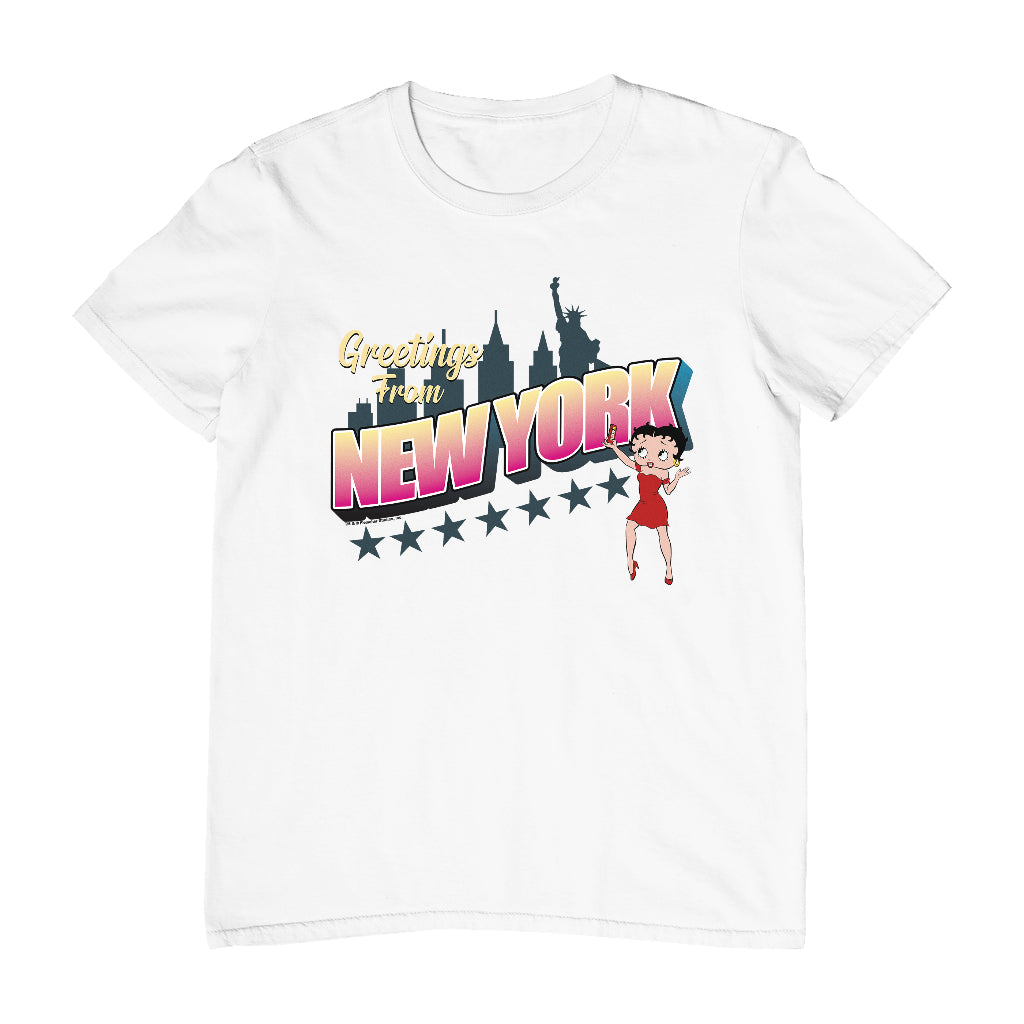 Betty Boop Greetings From New York Men's T-Shirt