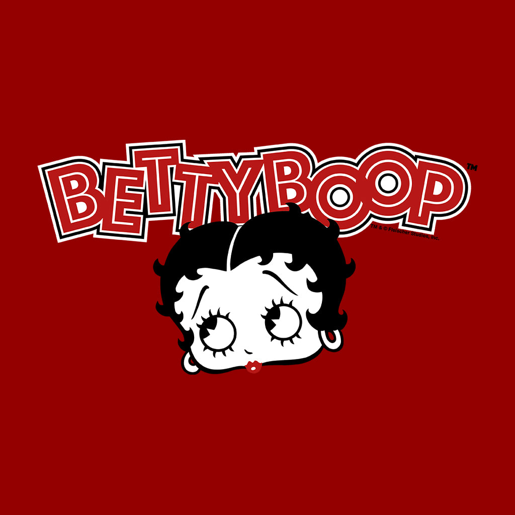 Betty Boop Red Lips Face And Logo Women's Sweatshirt