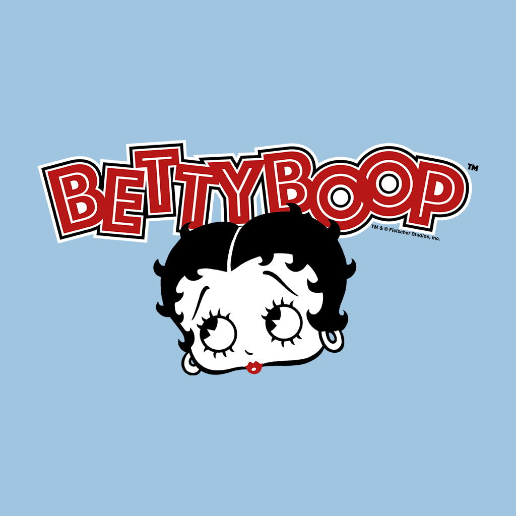 Betty Boop Red Lips Face And Logo Men's Sweatshirt
