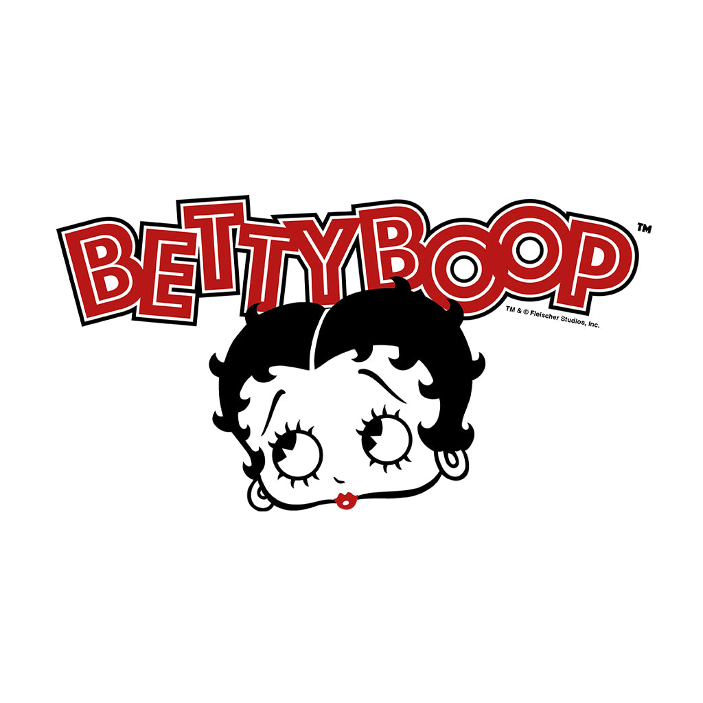 Betty Boop Red Lips Face And Logo Women's T-Shirt